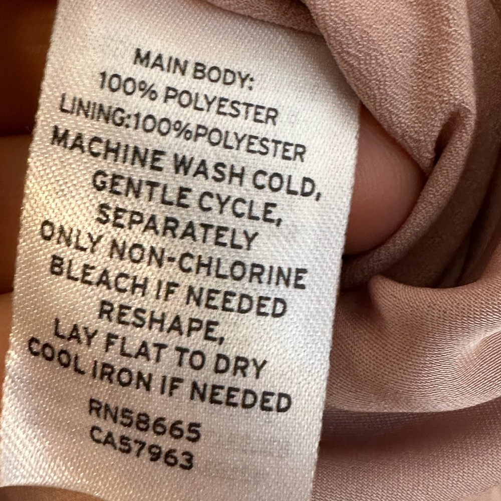 New Solid Satin Midi Skirt in Blush - Picture 5 of 5